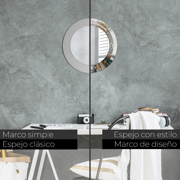 Okrasno ogledalo Izvlečno vitražno steklo