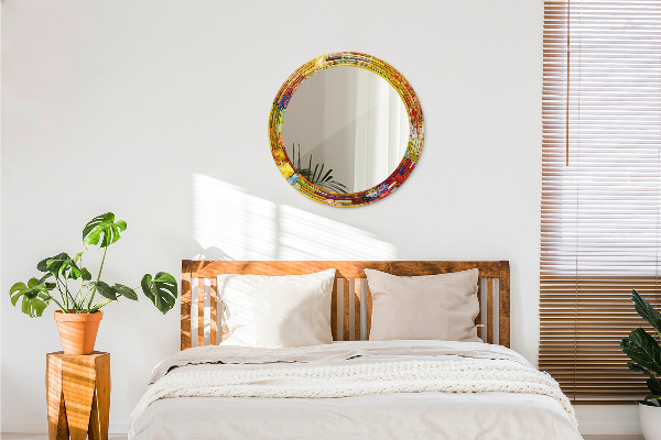 Tiskano ogledalo Obarvano vitražno steklo