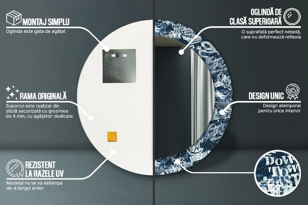 Okrasno ogledalo Kolaž