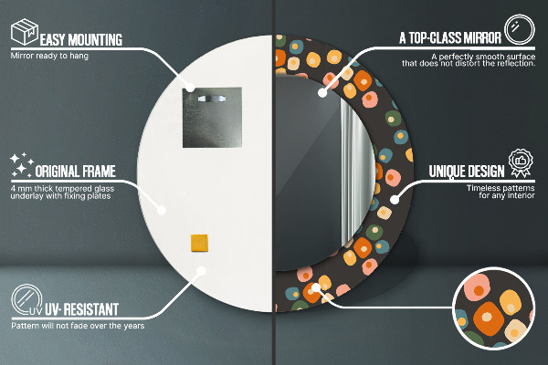 Okrasno ogledalo Cvetne pike