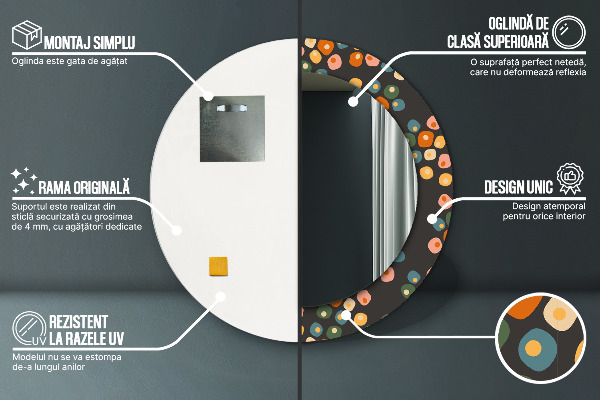 Okrasno ogledalo Cvetne pike