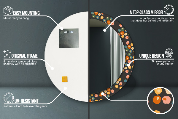 Okrasno ogledalo Cvetne pike