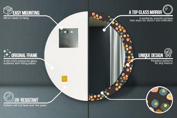 Okrasno ogledalo Cvetne pike