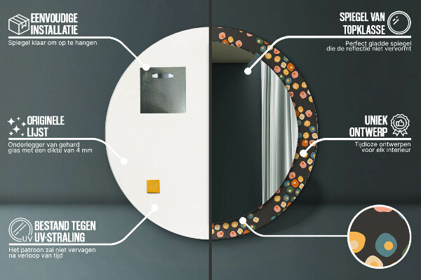 Okrasno ogledalo Cvetne pike