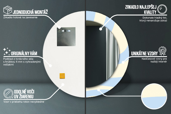 Okrasno ogledalo Abstraktna oblika