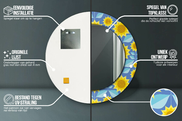 Okrasno ogledalo Geometrijske sončnice