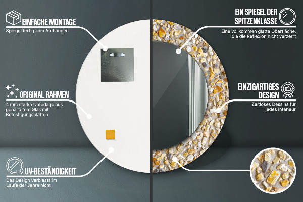 Ogledalo z okrasnim okvirjem Lastrični vzorec