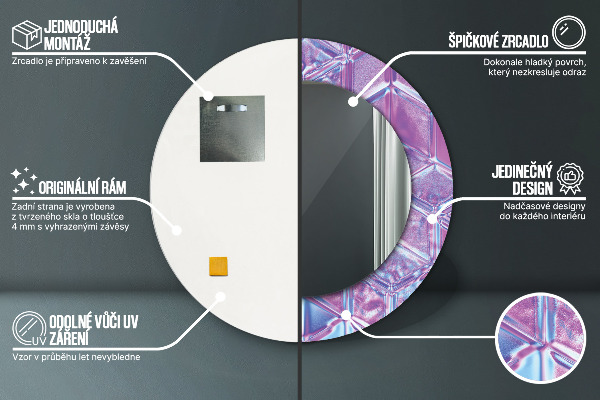 Ogledalo z okrasnim okvirjem Izvleček nadrealistične