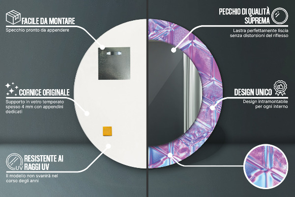 Ogledalo z okrasnim okvirjem Izvleček nadrealistične