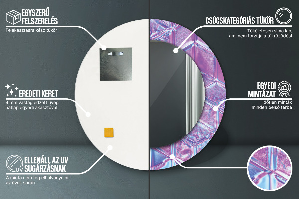 Ogledalo z okrasnim okvirjem Izvleček nadrealistične