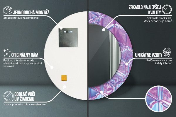 Ogledalo z okrasnim okvirjem Izvleček nadrealistične