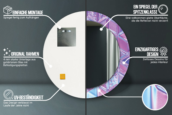 Ogledalo z okrasnim okvirjem Izvleček nadrealistične