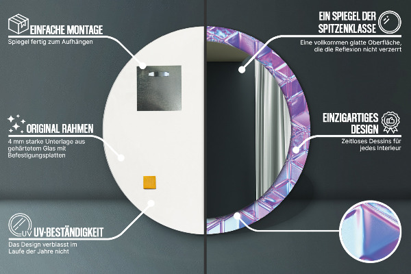 Ogledalo z okrasnim okvirjem Izvleček nadrealistične