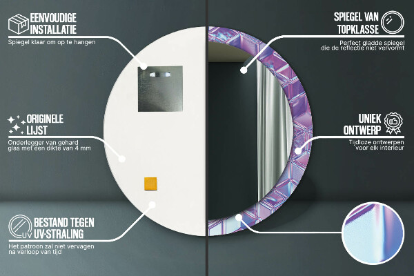 Ogledalo z okrasnim okvirjem Izvleček nadrealistične