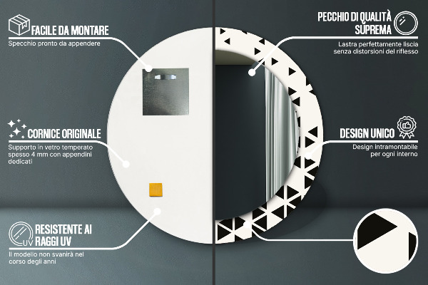 Tiskano ogledalo Abstraktni geometrijski