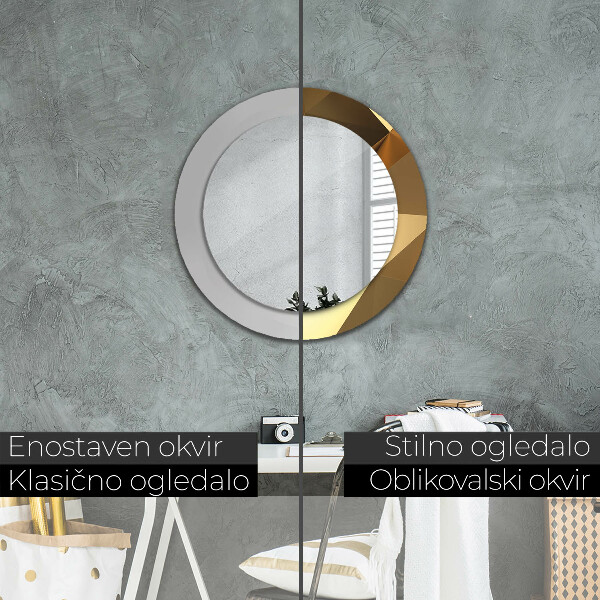 Tiskano ogledalo Zlata abstrakcija