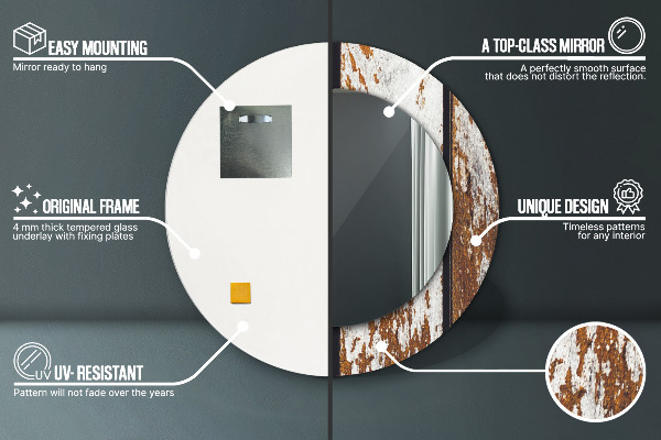 Dekorativno ogledalo Vintage temni les