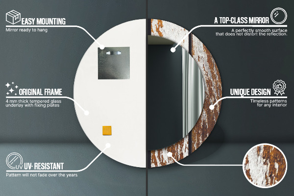 Dekorativno ogledalo Vintage temni les