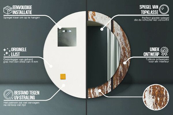 Dekorativno ogledalo Vintage temni les