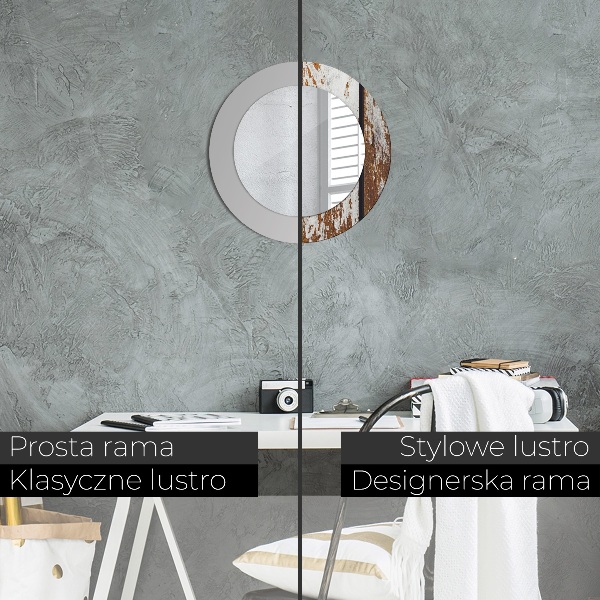 Dekorativno ogledalo Vintage temni les