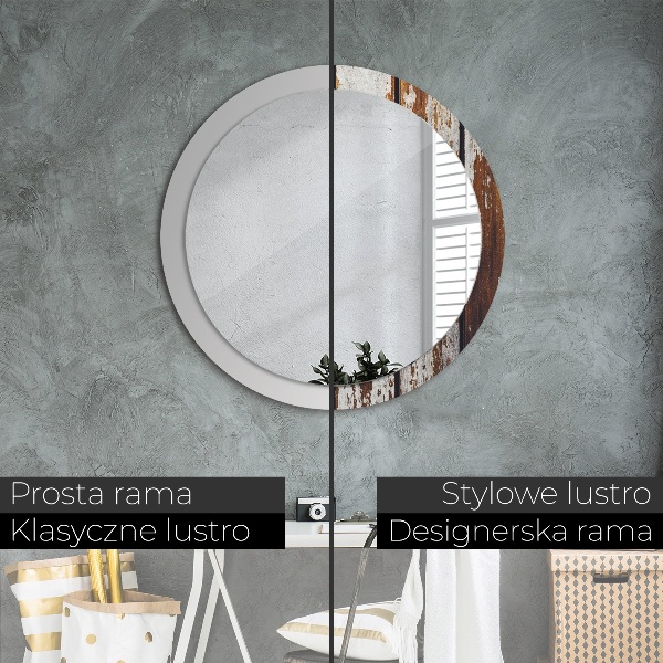 Dekorativno ogledalo Vintage temni les