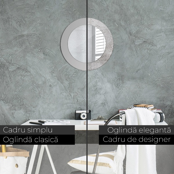 Tiskano ogledalo Sivi beton