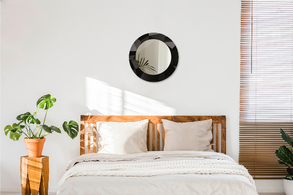 Tiskano ogledalo Abstraktna črna