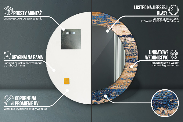 Dekorativno ogledalo Abstraktni les