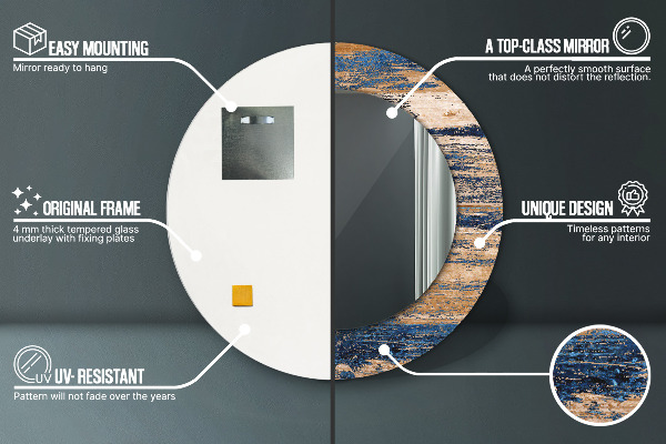 Dekorativno ogledalo Abstraktni les