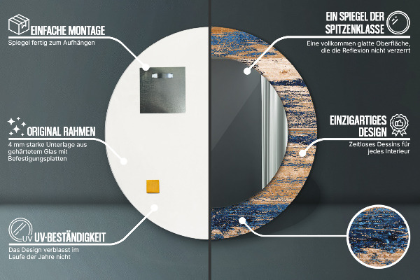 Dekorativno ogledalo Abstraktni les