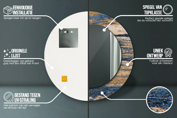 Dekorativno ogledalo Abstraktni les