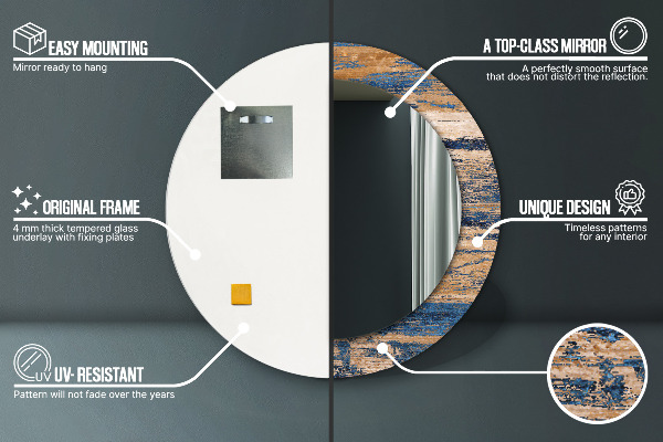 Dekorativno ogledalo Abstraktni les