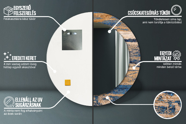 Dekorativno ogledalo Abstraktni les