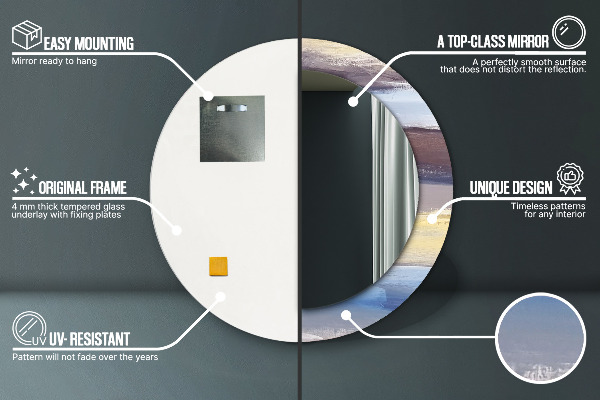 Dekorativno ogledalo Abstraktna slika