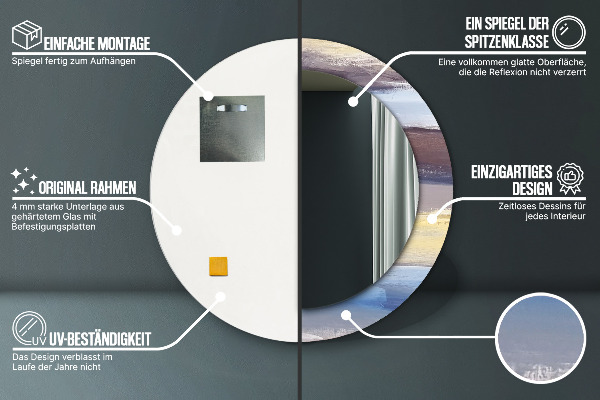 Dekorativno ogledalo Abstraktna slika