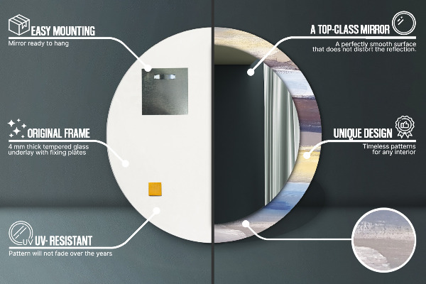 Dekorativno ogledalo Abstraktna slika