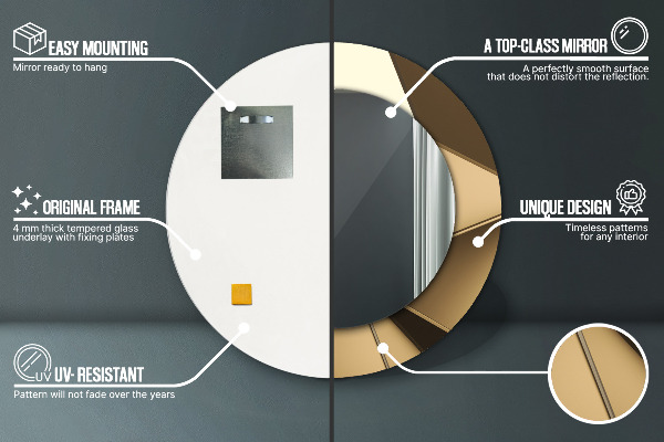 Dekorativno ogledalo Sodobna abstrakcija