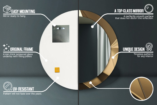 Dekorativno ogledalo Sodobna abstrakcija