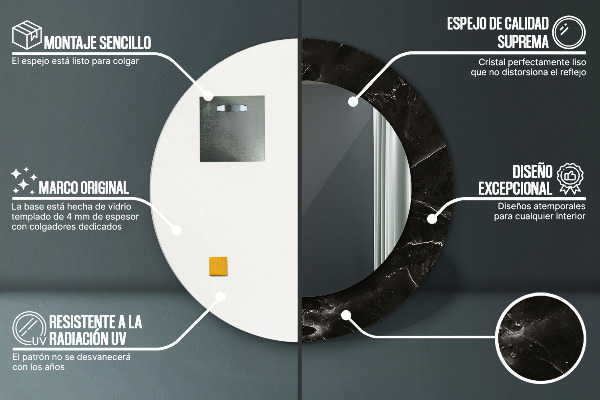 Okrasno ogledalo Marmorni kamen