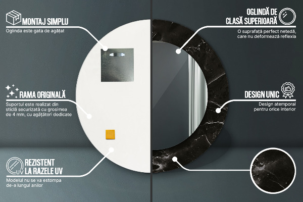 Okrasno ogledalo Marmorni kamen