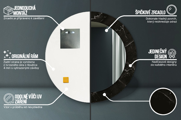 Okrasno ogledalo Marmorni kamen