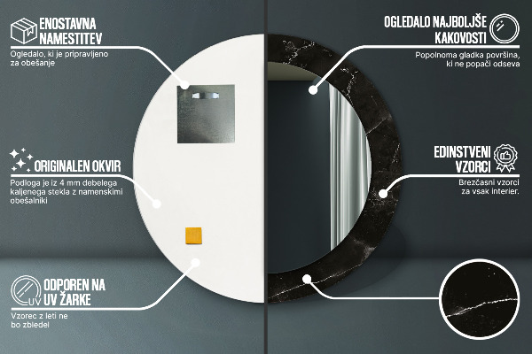 Okrasno ogledalo Marmorni kamen