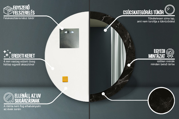 Okrasno ogledalo Marmorni kamen