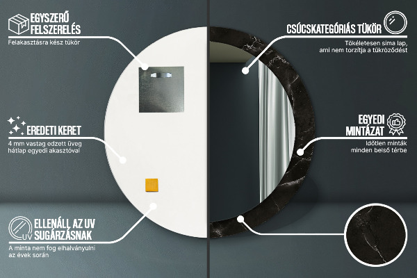 Okrasno ogledalo Marmorni kamen