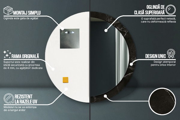 Okrasno ogledalo Marmorni kamen