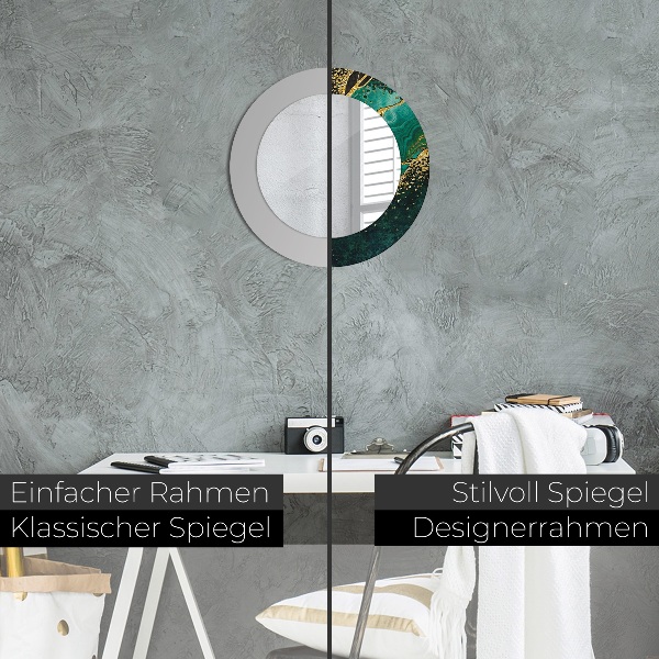 Tiskano ogledalo Marmorna zelena