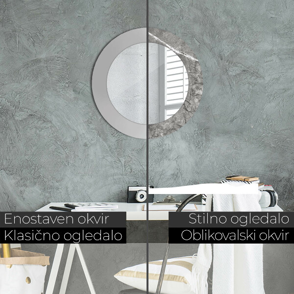 Tiskano ogledalo Rustikalni marmor