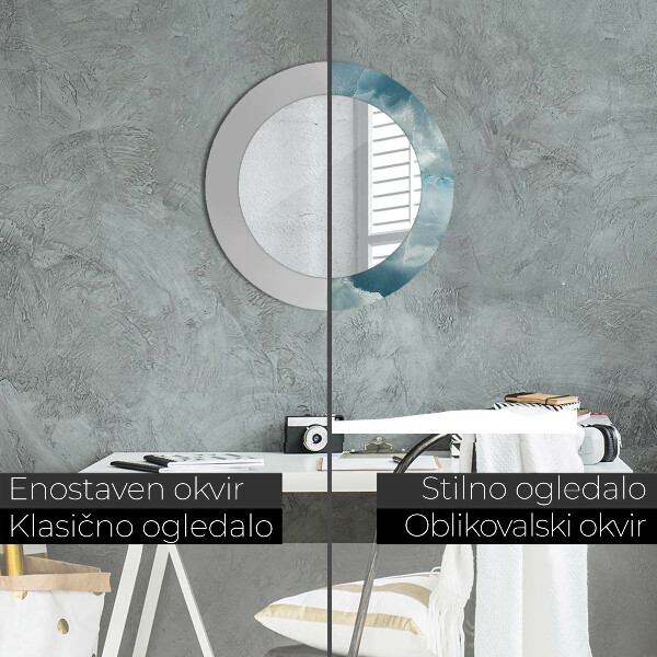 Dekorativno ogledalo Modri oniks marmor