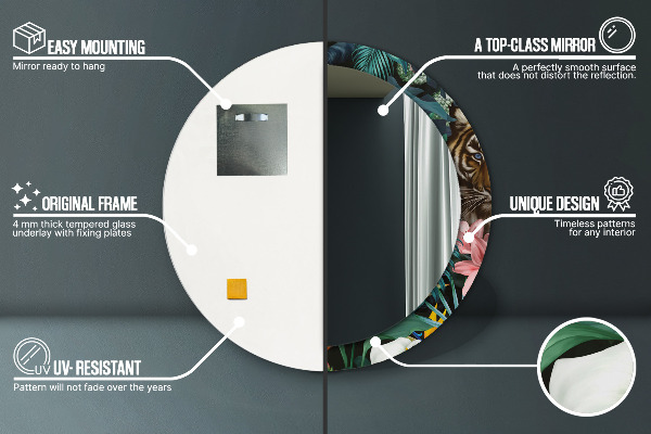 Dekorativno ogledalo Gozd v džungli