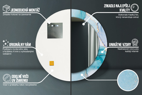 Dekorativno ogledalo Abstraktna tekočina